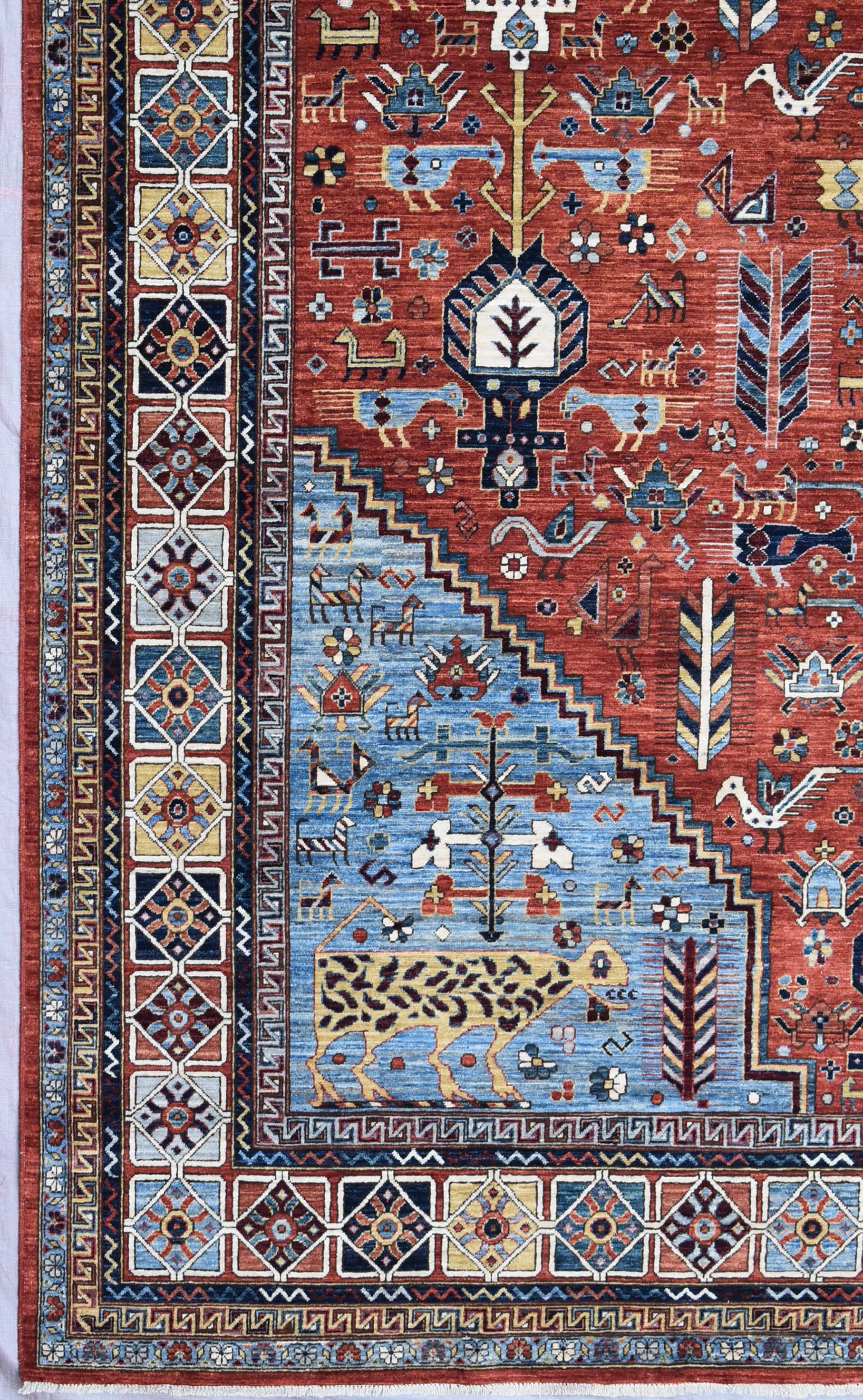 Qashqai Handwoven Tribal Rug, J73917