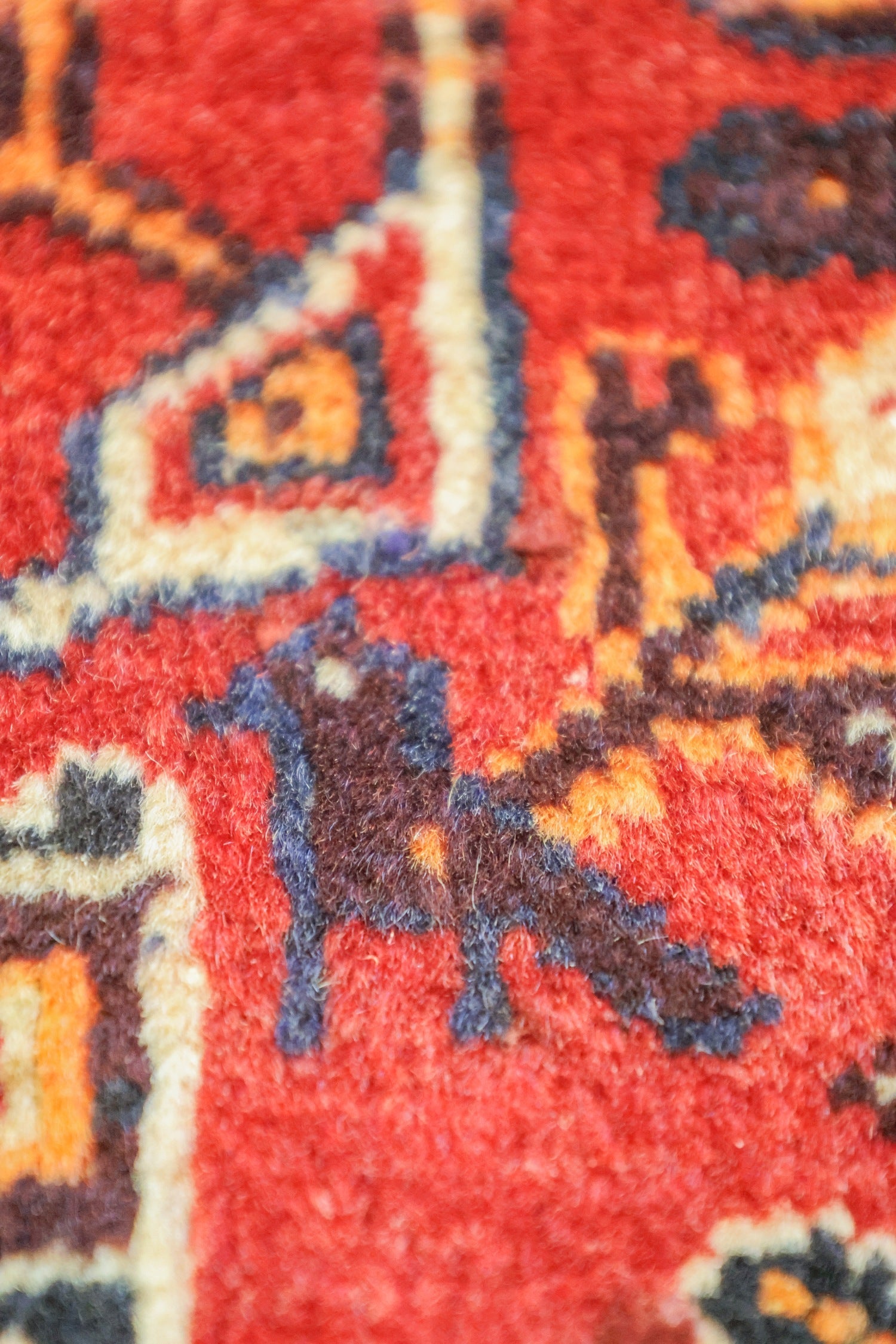 Vintage Qashqai Handwoven Tribal Rug, J75056