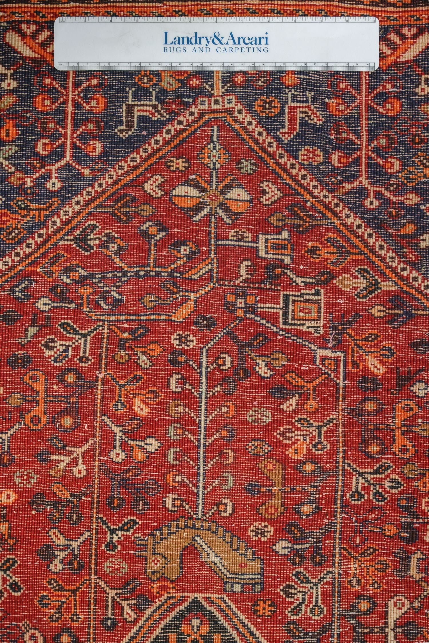 Vintage Qashqai Handwoven Tribal Rug, J75056