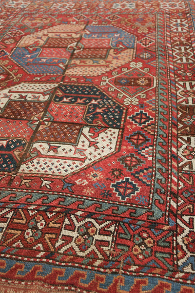 Antique Quchan Kurd Handwoven Tribal Rug, J76410