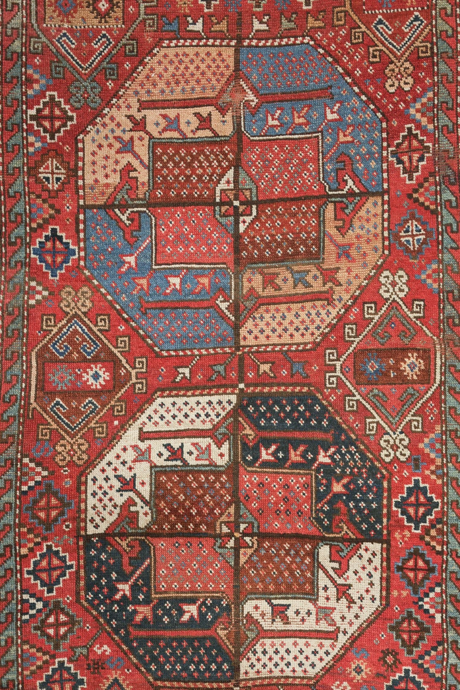 Antique Quchan Kurd Handwoven Tribal Rug, J76410