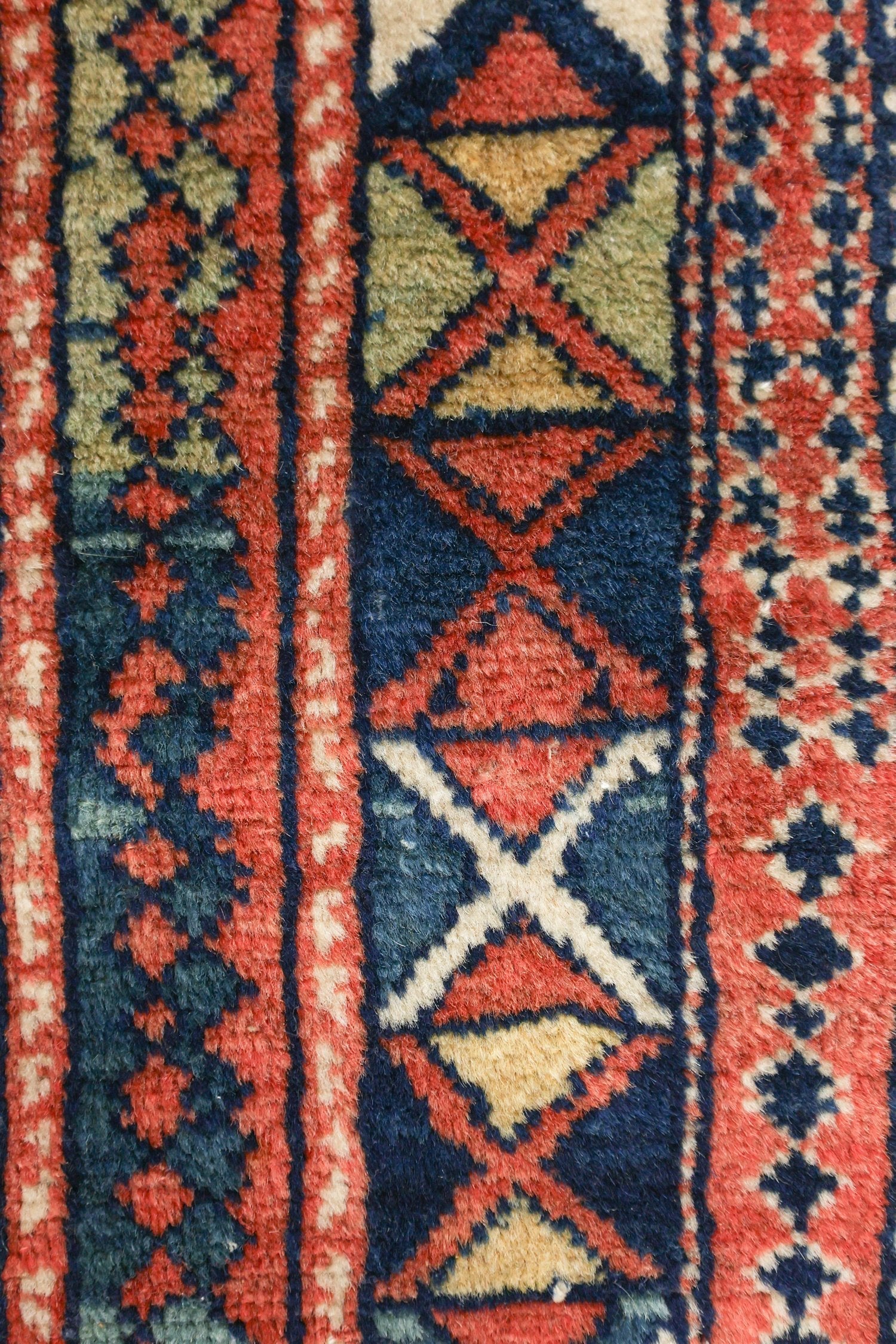 Antique Russian Shirvan Handwoven Tribal Rug, J76417