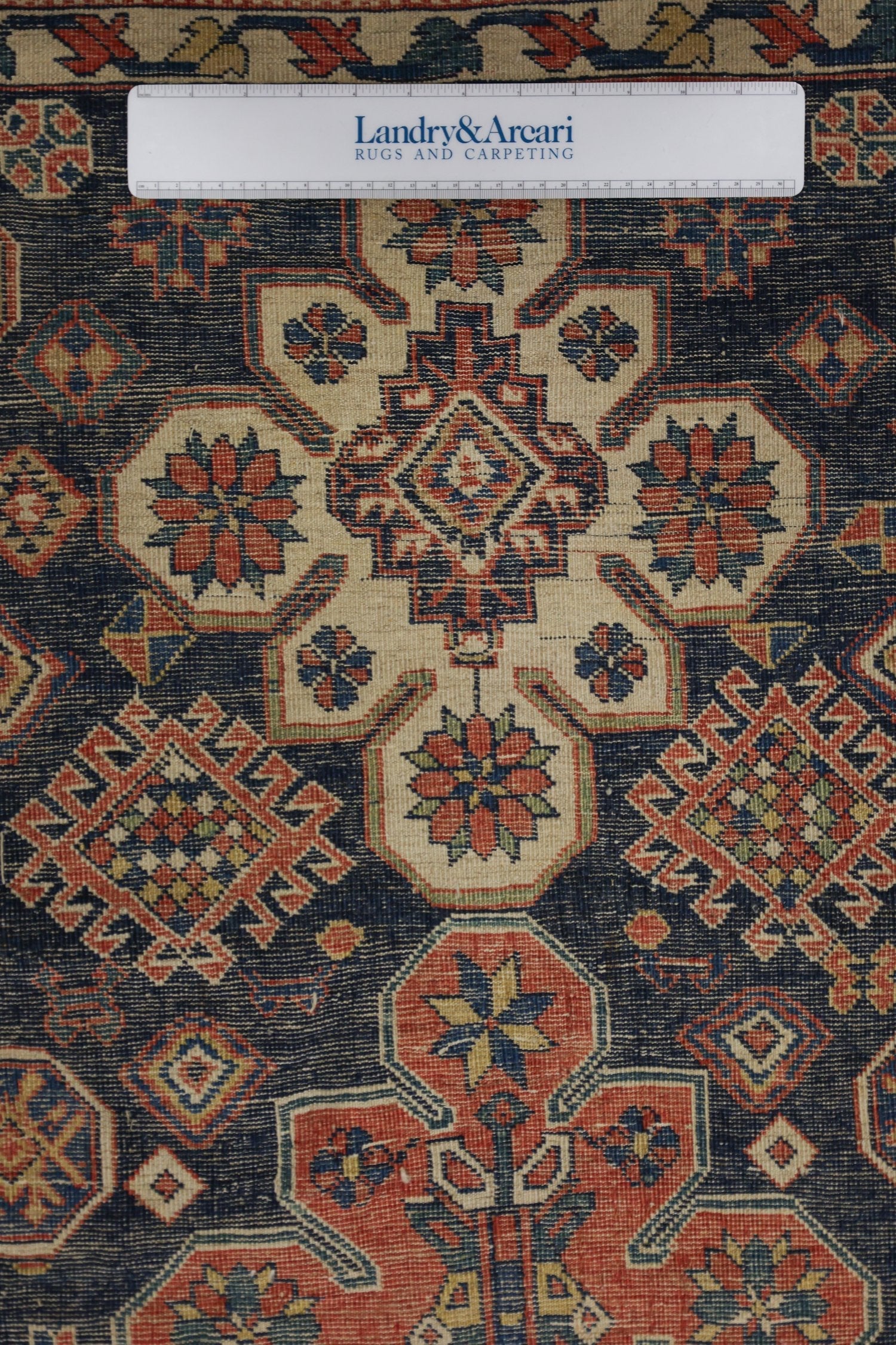 Antique Russian Shirvan Handwoven Tribal Rug, J76417