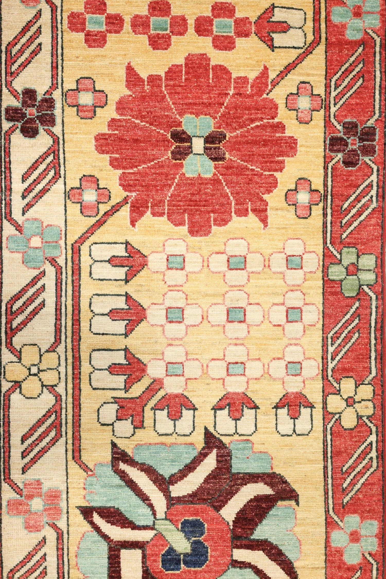 Sauj Balugh Handwoven Tribal Rug, J74768