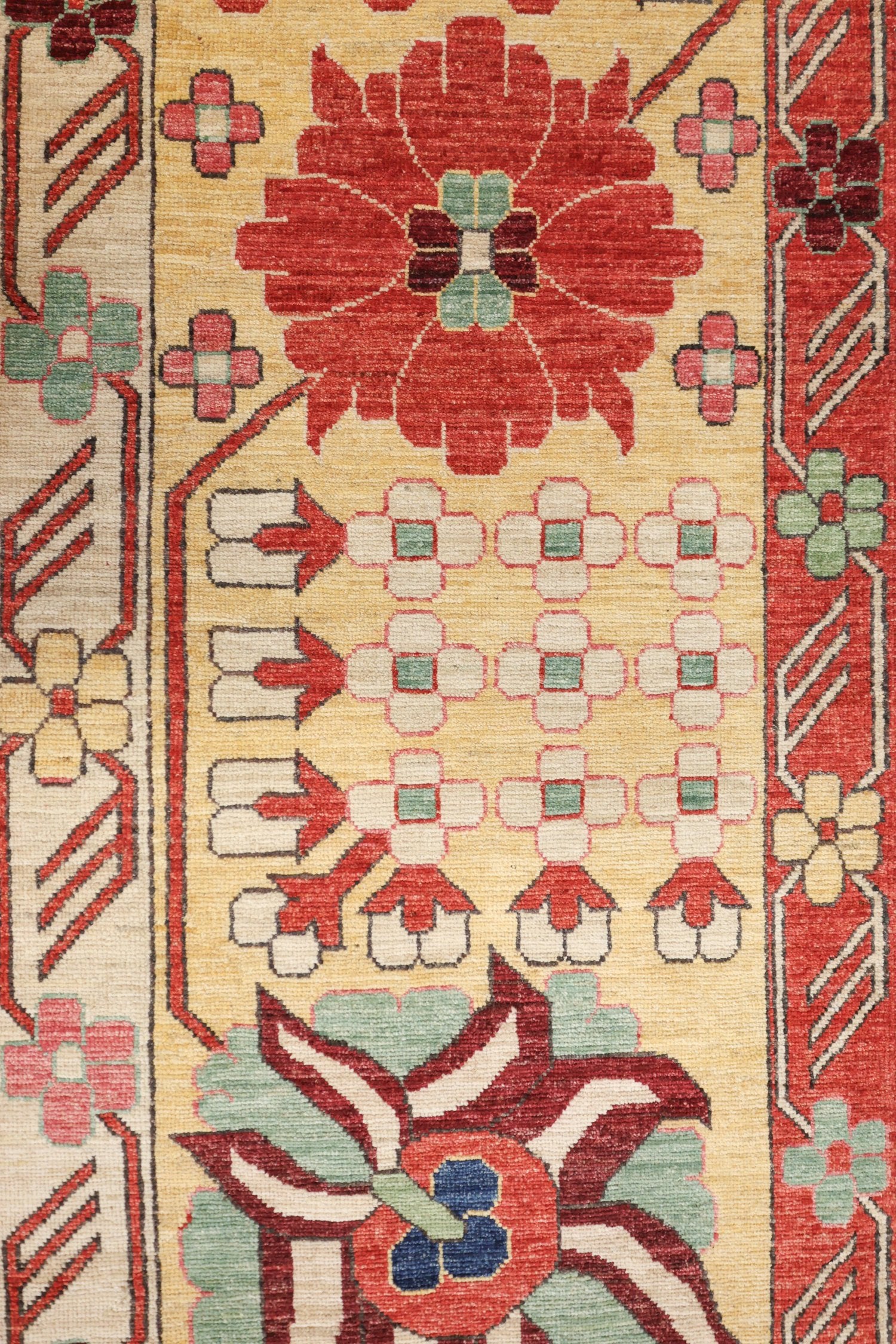 Sauj Balugh Handwoven Tribal Rug, J74796