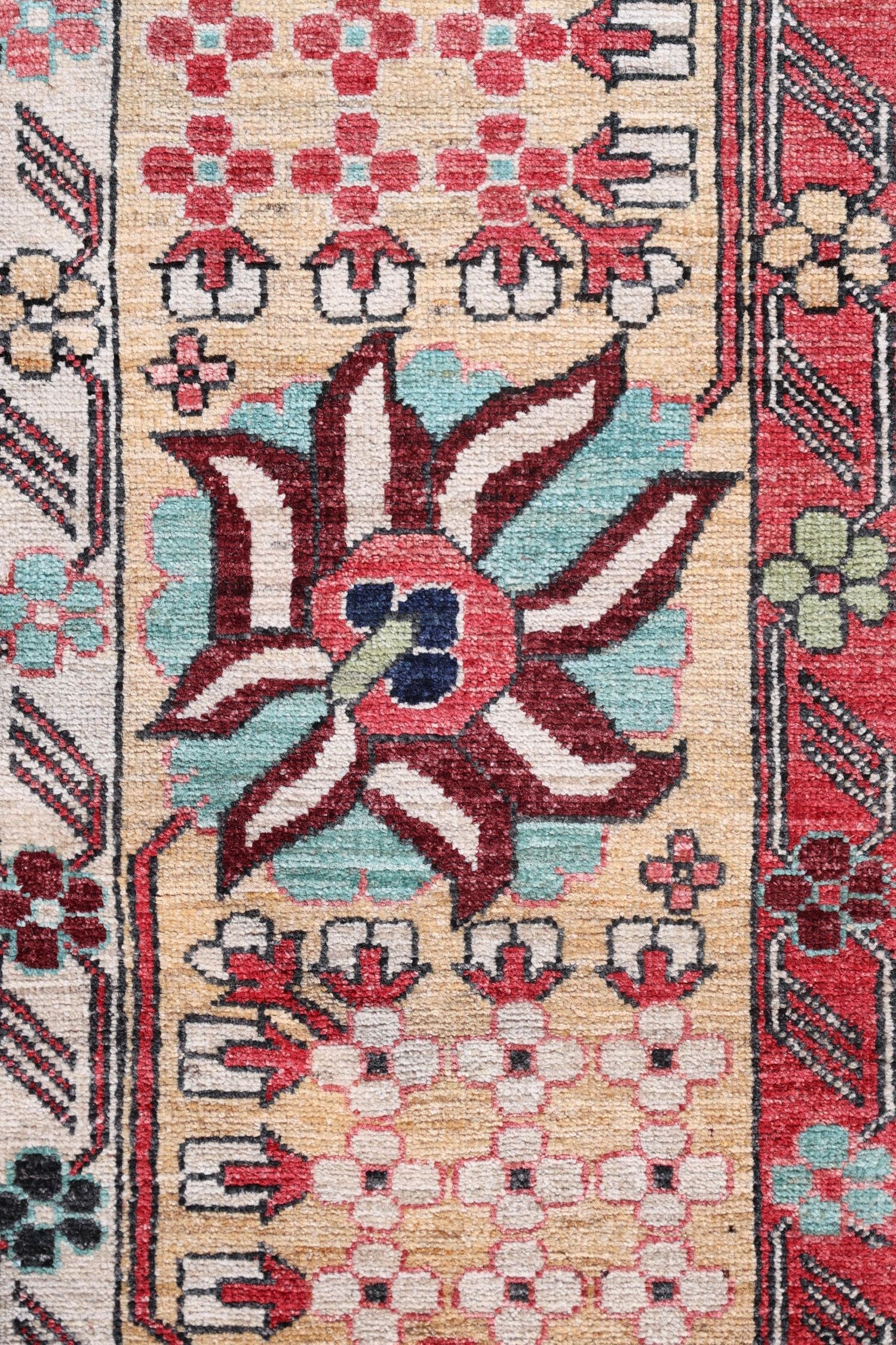 Sauj Balugh Handwoven Tribal Rug, J74947