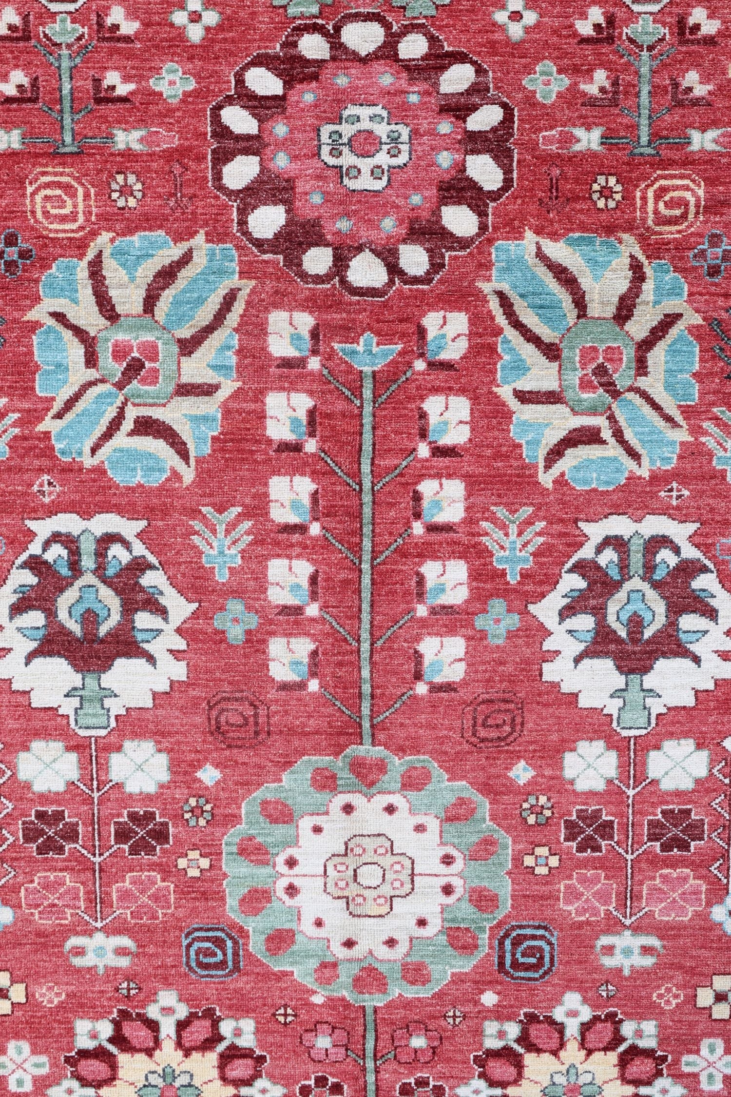 Sauj Balugh Handwoven Tribal Rug, J74953