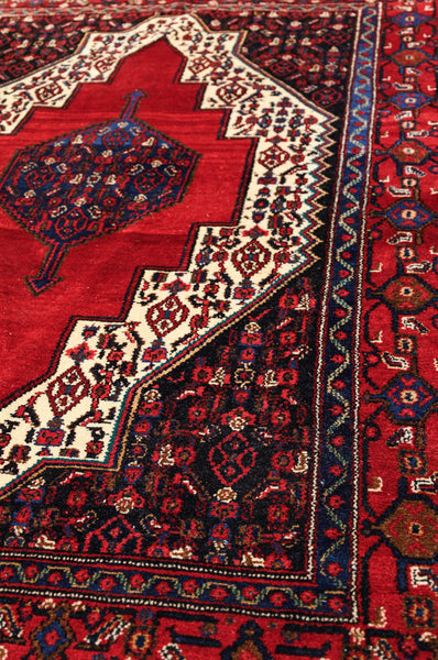 Vintage Senneh Handwoven Tribal Rug, J78033