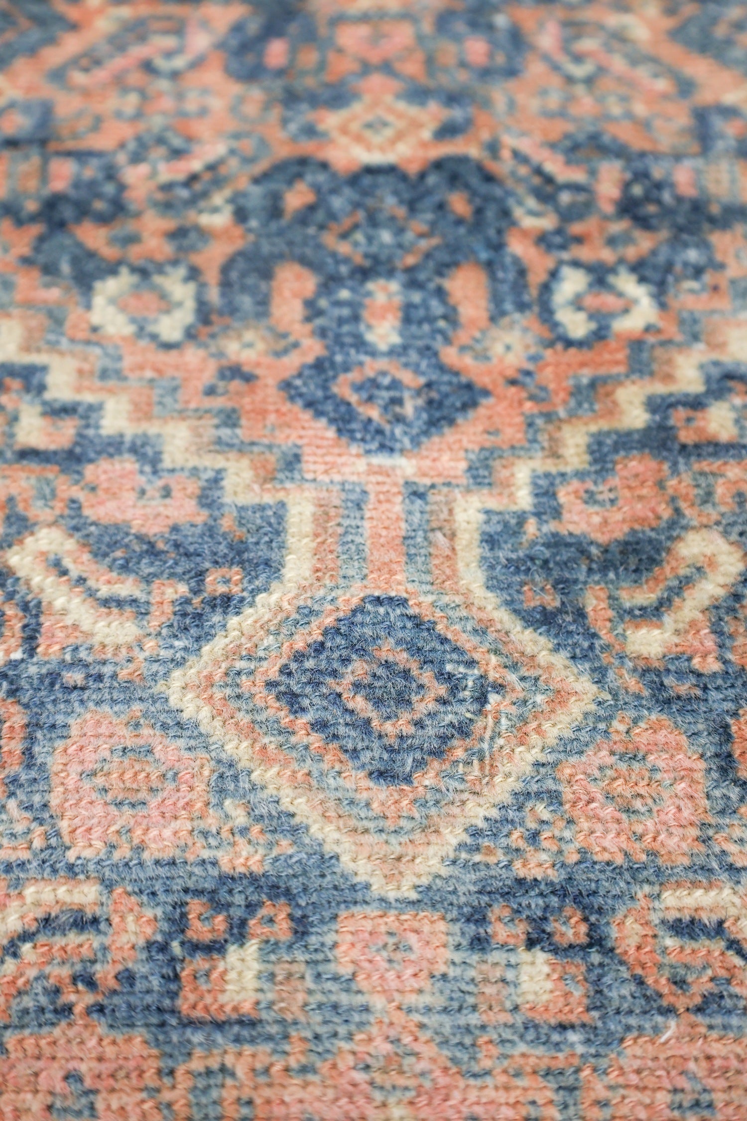 Vintage Senneh Handwoven Tribal Rug, J73341