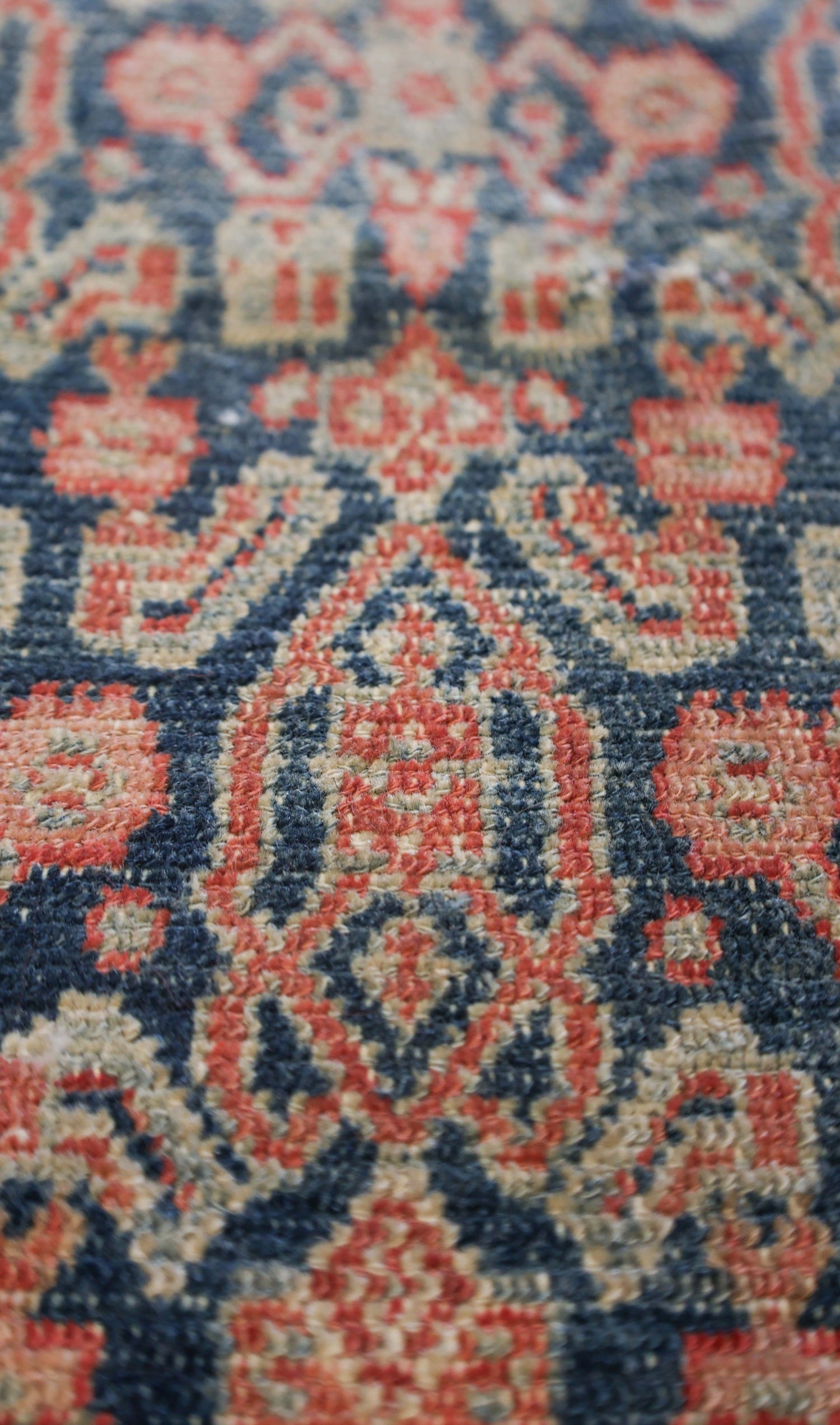 Vintage Senneh Handwoven Tribal Rug, J73837