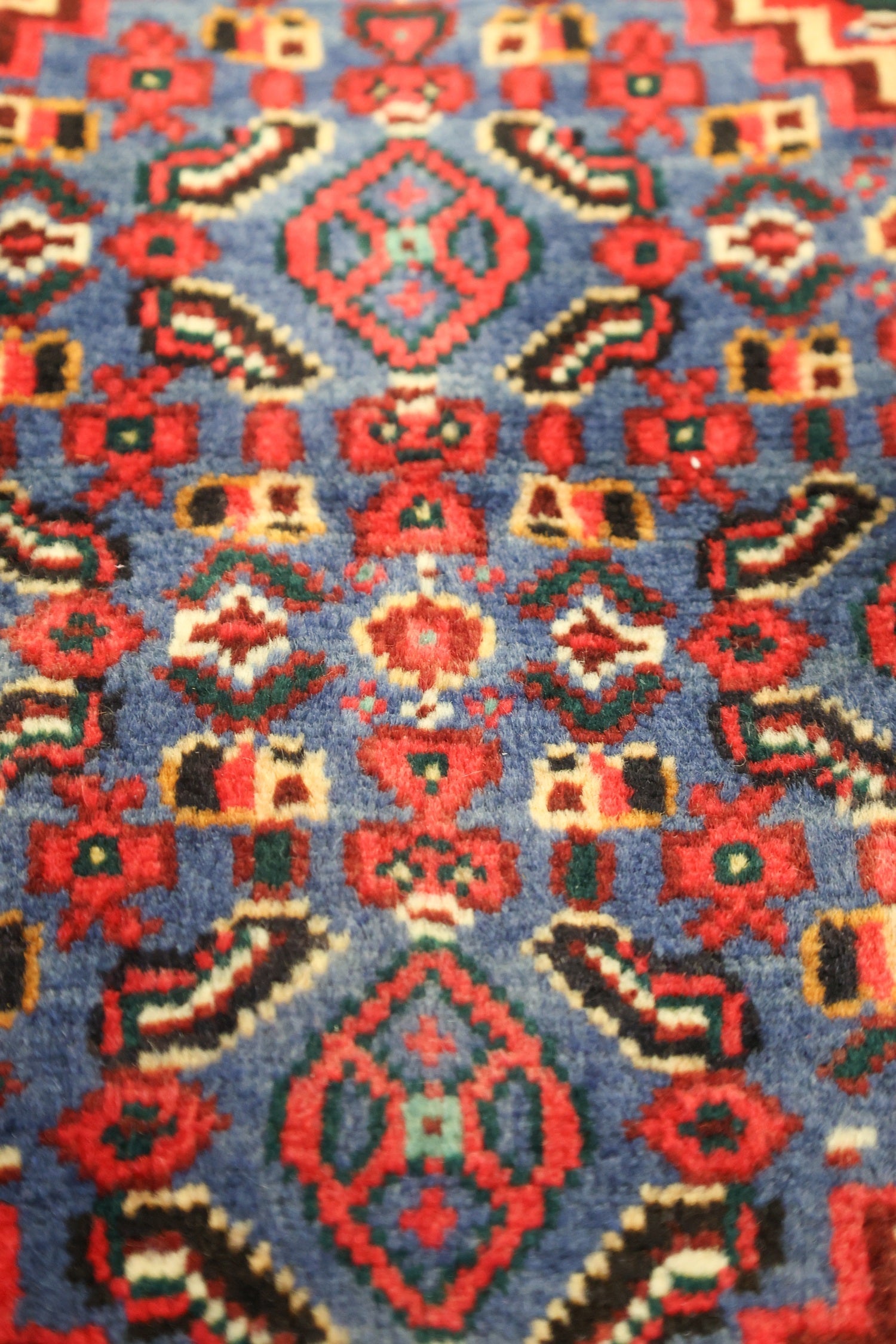 Vintage Senneh Handwoven Tribal Rug, J75064