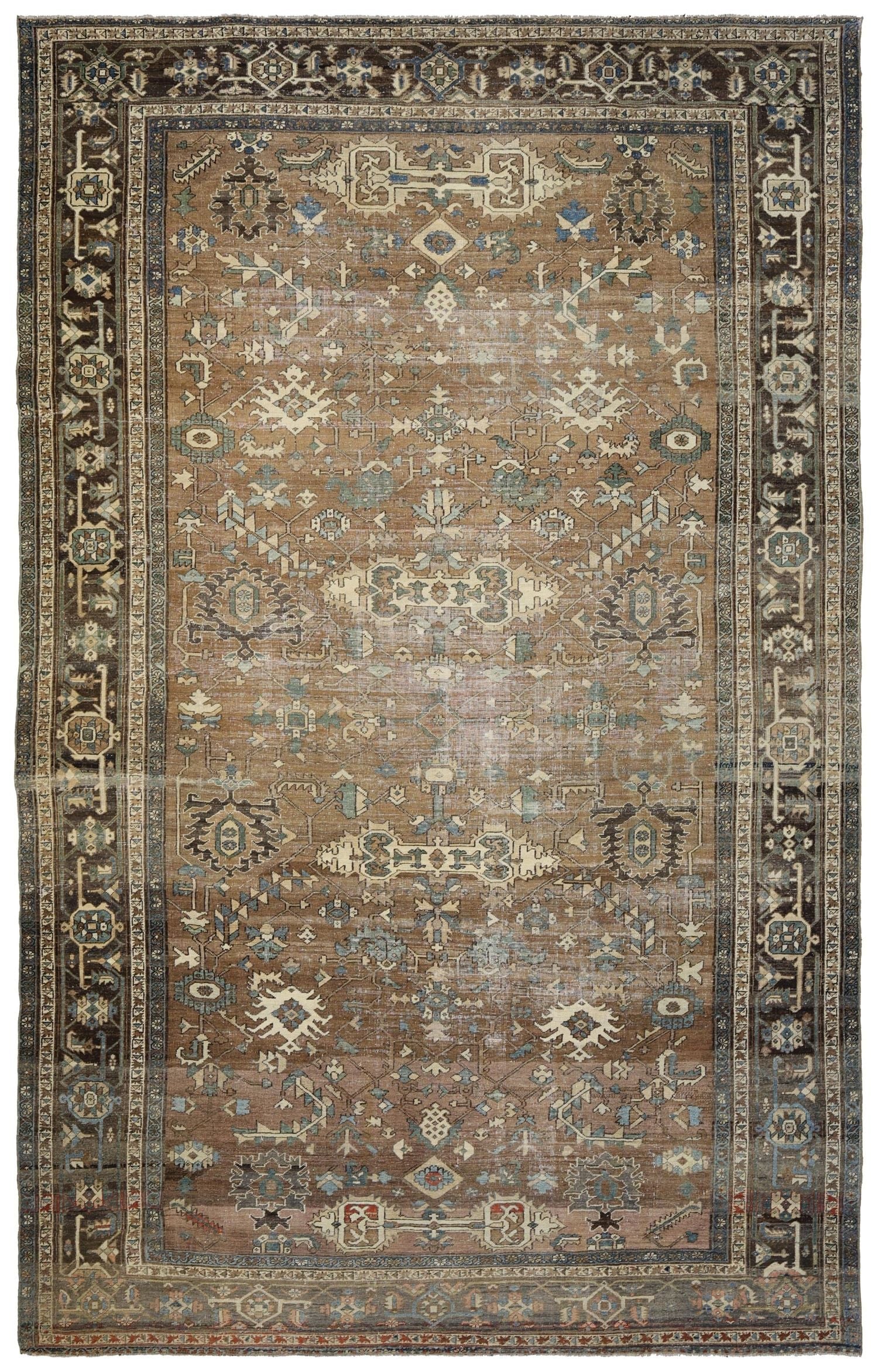 Vintage Serapi Handwoven Tribal Rug