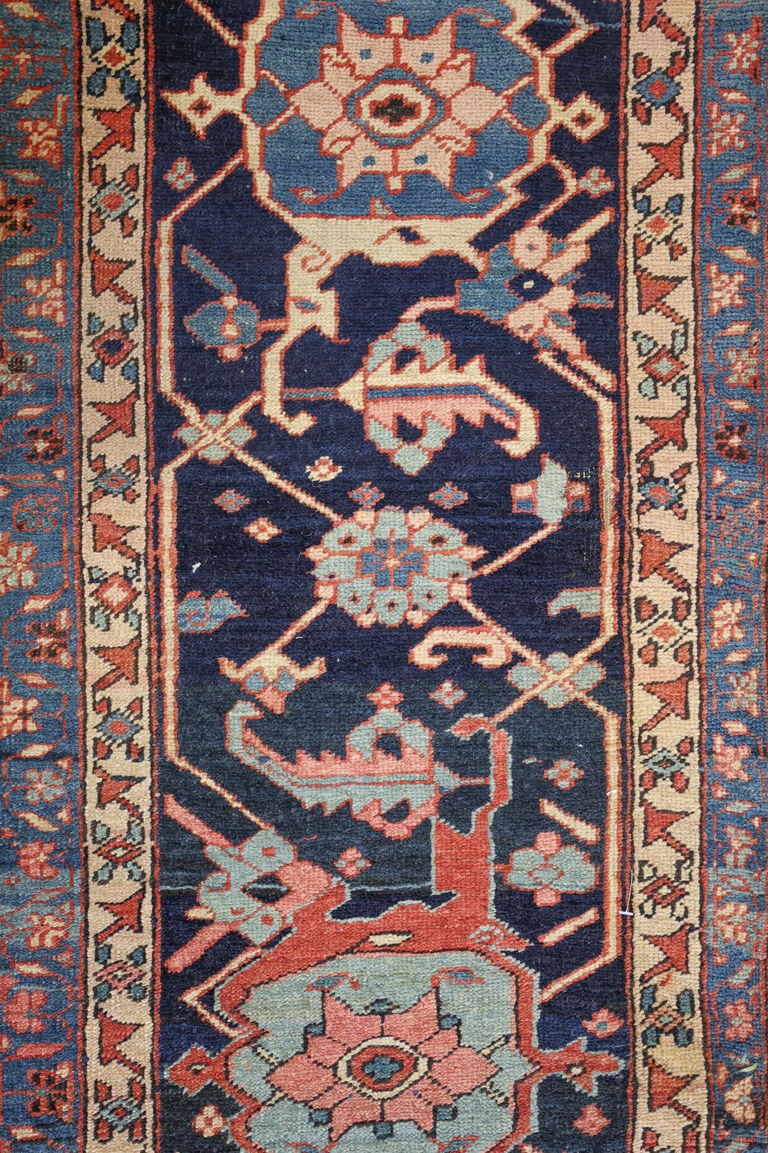 Antique Serapi Handwoven Tribal Rug, J75594