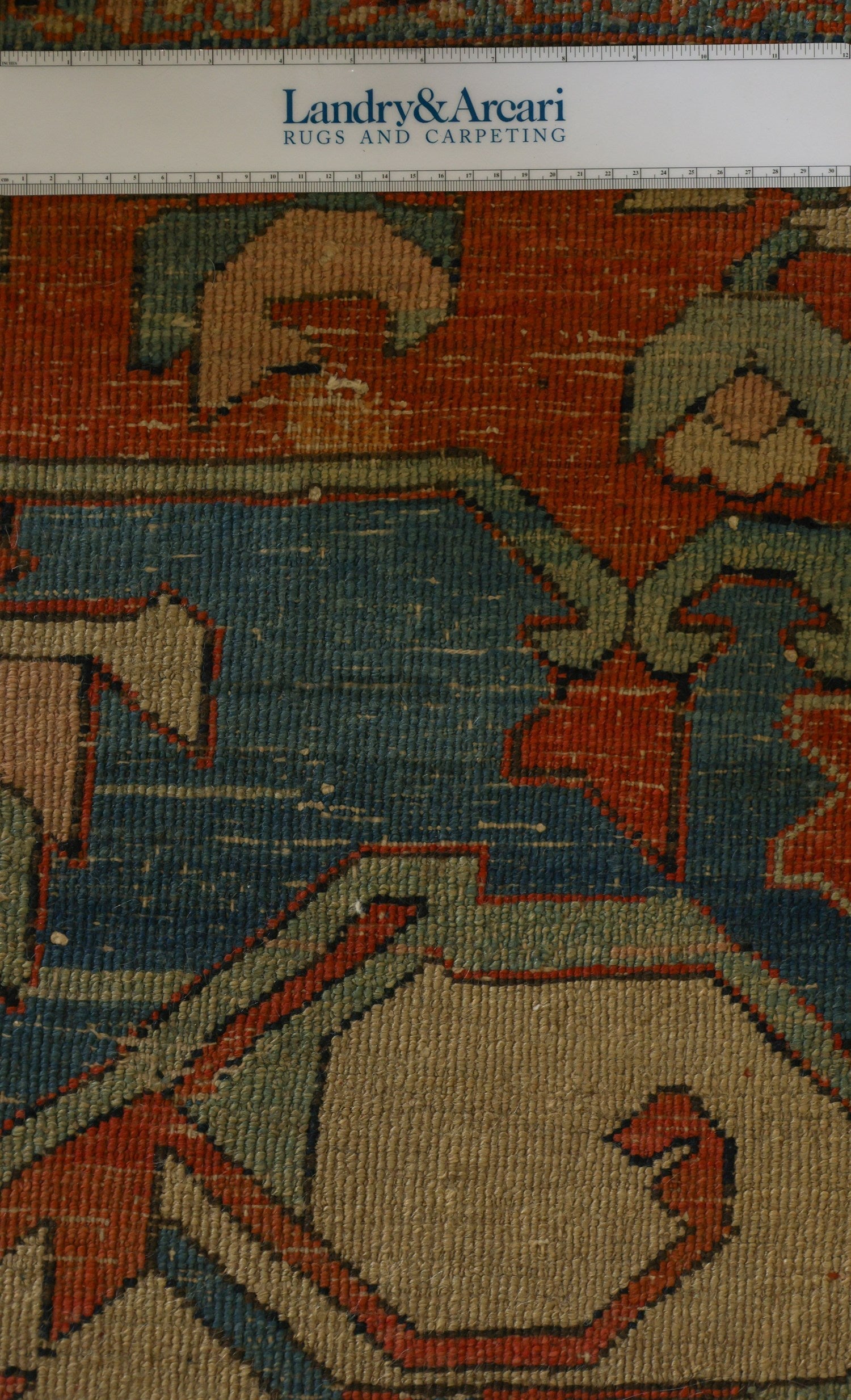 Antique Serapi Handwoven Tribal Rug, J75594