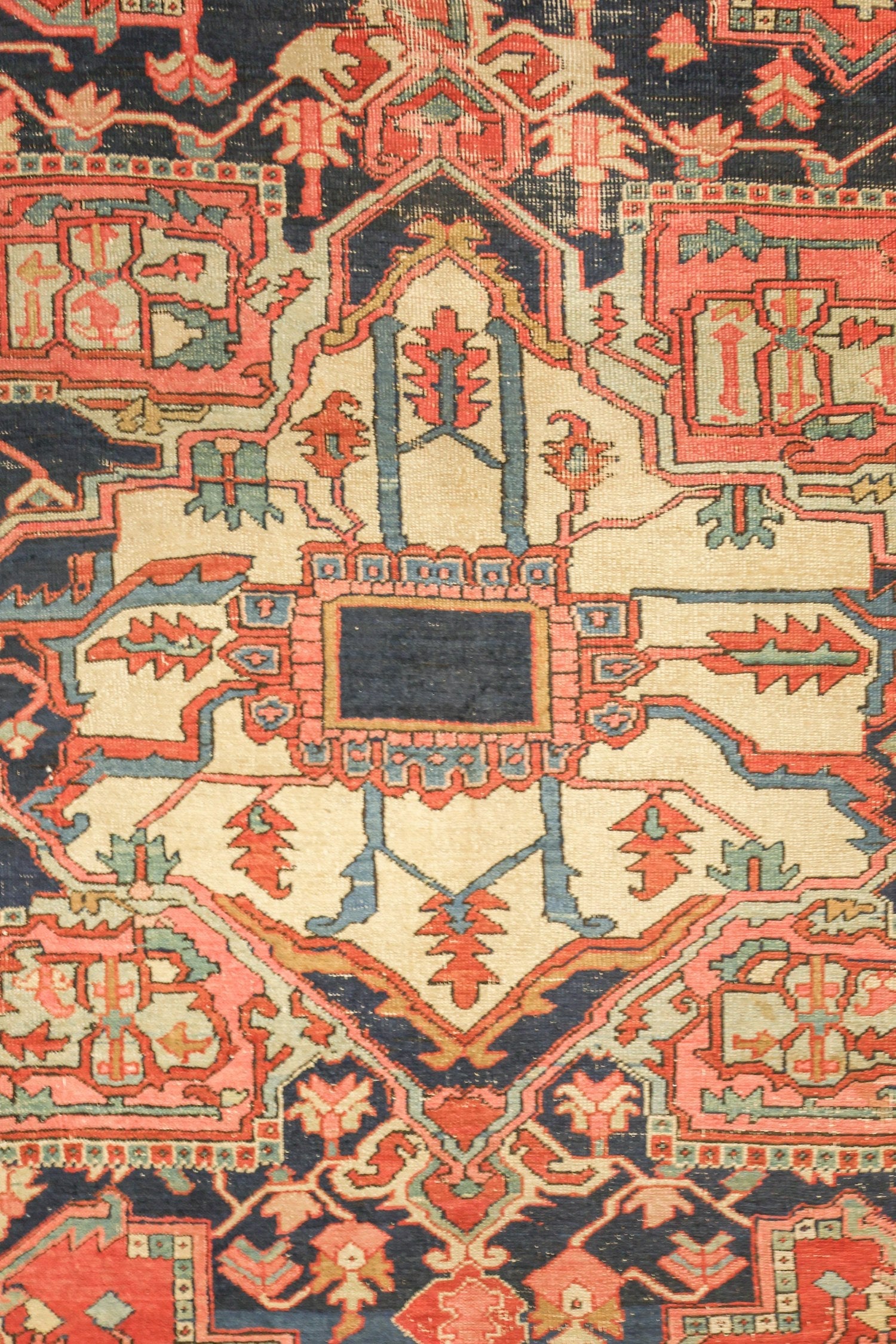 Antique Serapi Handwoven Tribal Rug, J76426