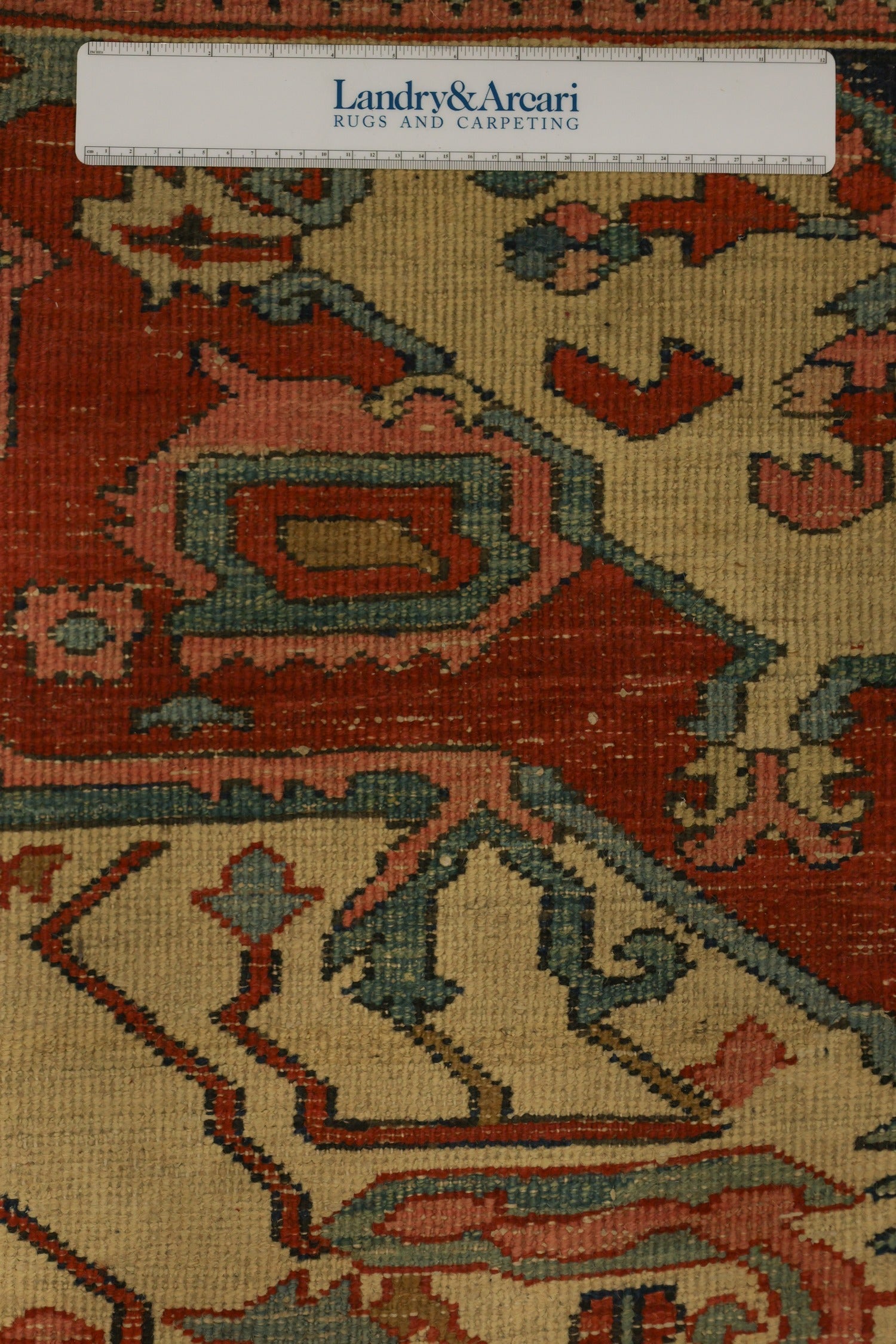 Antique Serapi Handwoven Tribal Rug, J76426