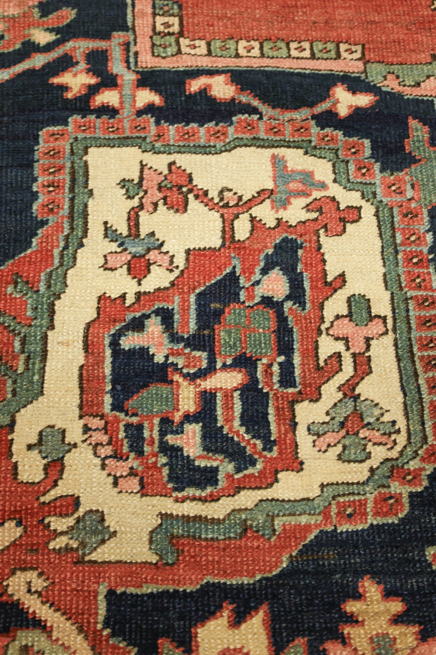 Antique Serapi Handwoven Tribal Rug, JF8747