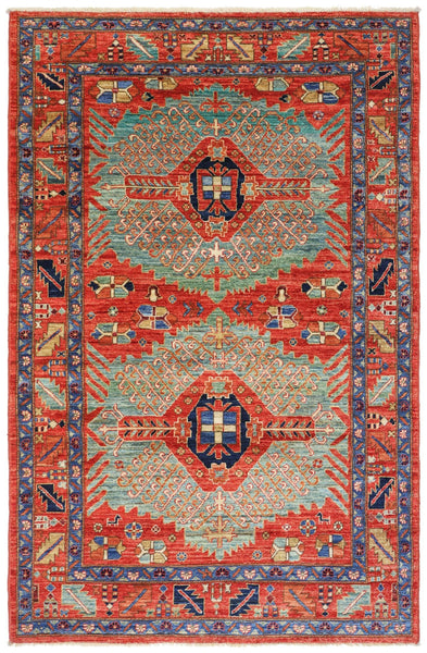 Sevan Kazak Handwoven Tribal Rug