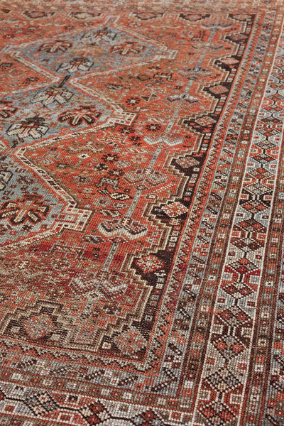 Vintage Shiraz Handwoven Tribal Rug, J78019