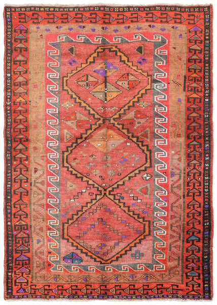 Vintage Shiraz Handwoven Tribal Rug