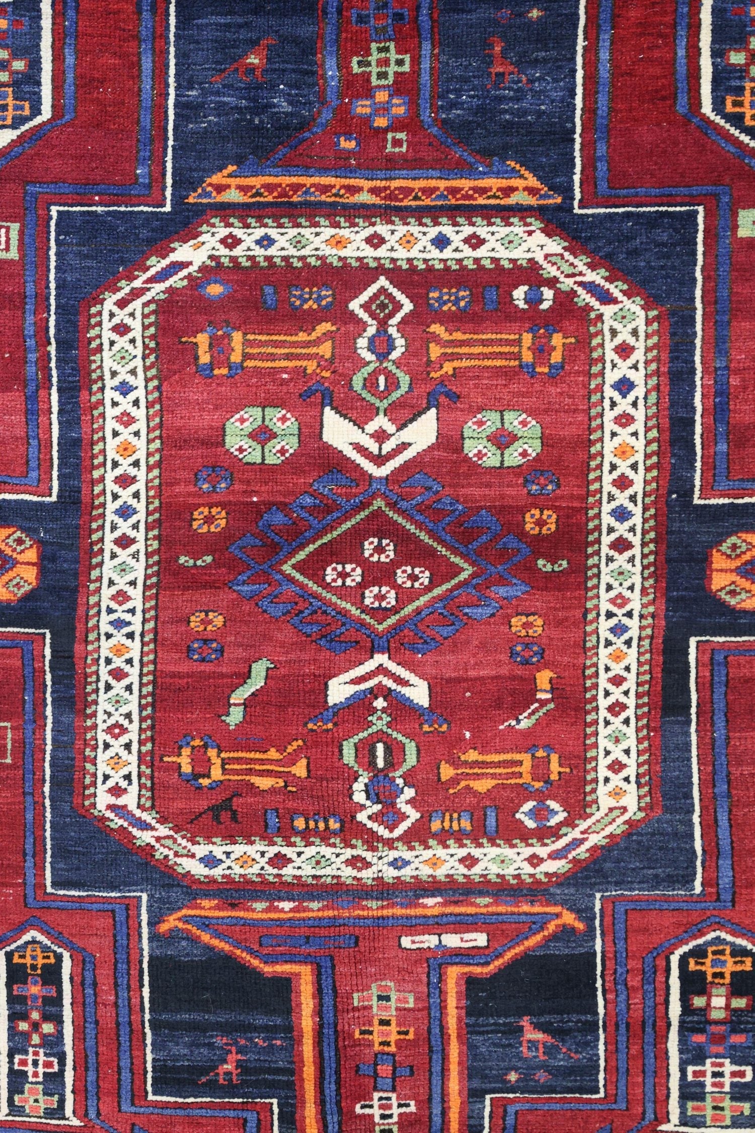 Vintage Shirvan Handwoven Tribal Rug, J75081