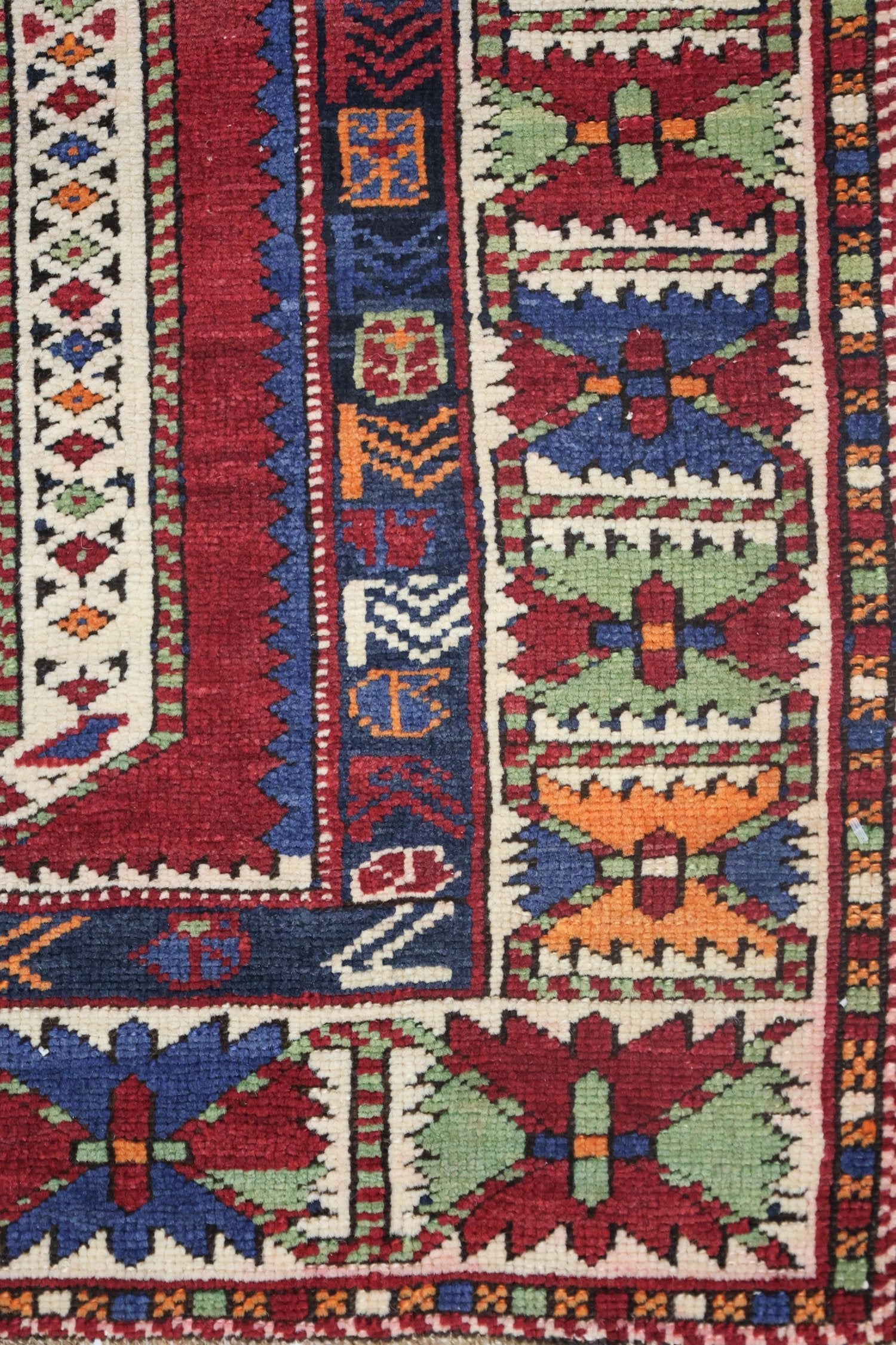 Vintage Shirvan Handwoven Tribal Rug, J75081