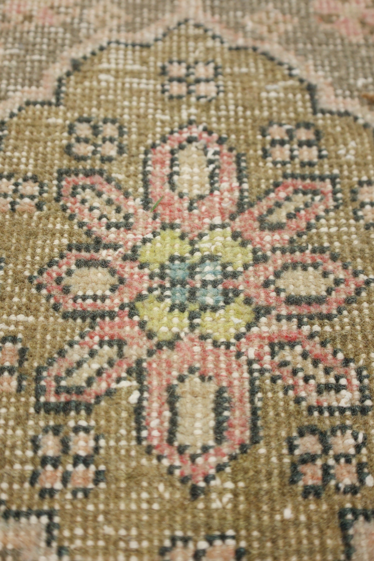 Vintage Sille Handwoven Tribal Rug, J75138