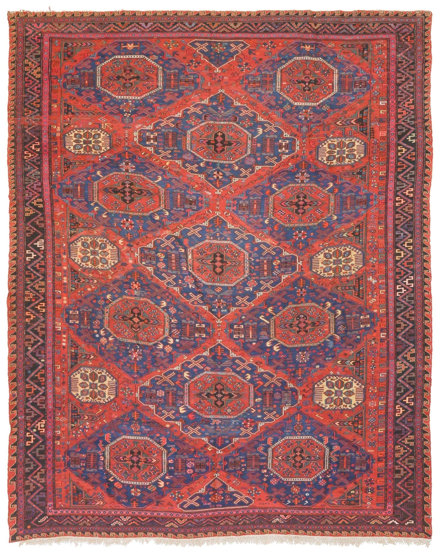 Antique Soumak Handwoven Tribal Rug