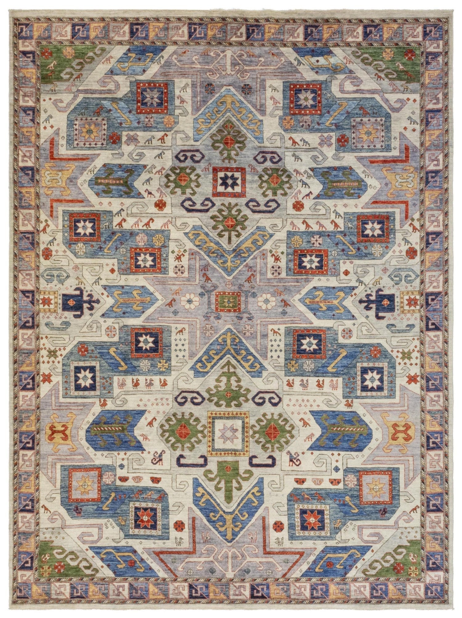 Star Kazak Handwoven Tribal Rug