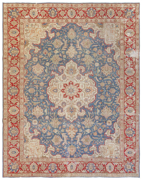 Vintage Tabriz Handwoven Tribal Rug