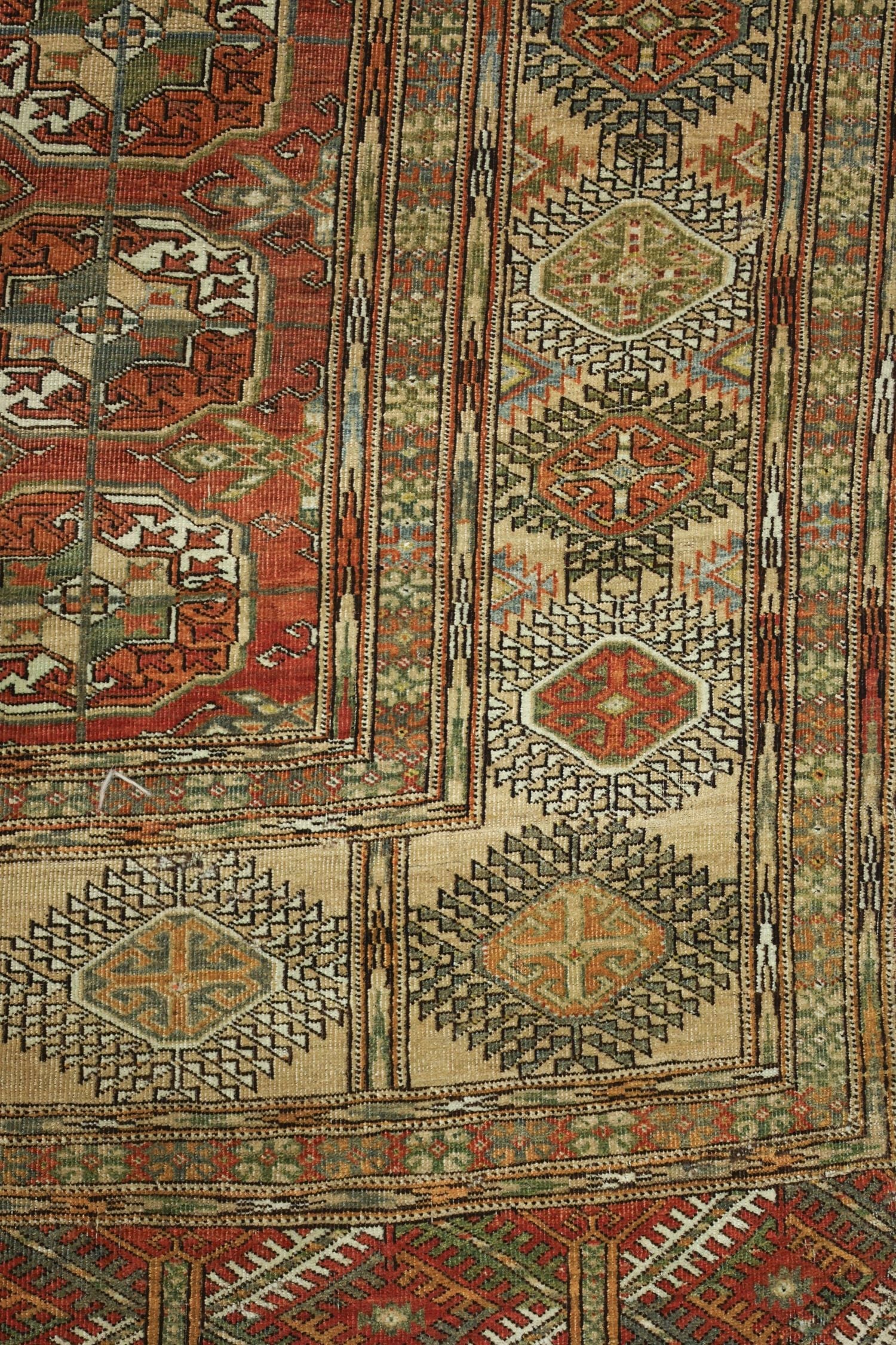 Vintage Tekke Handwoven Tribal Rug, J76601