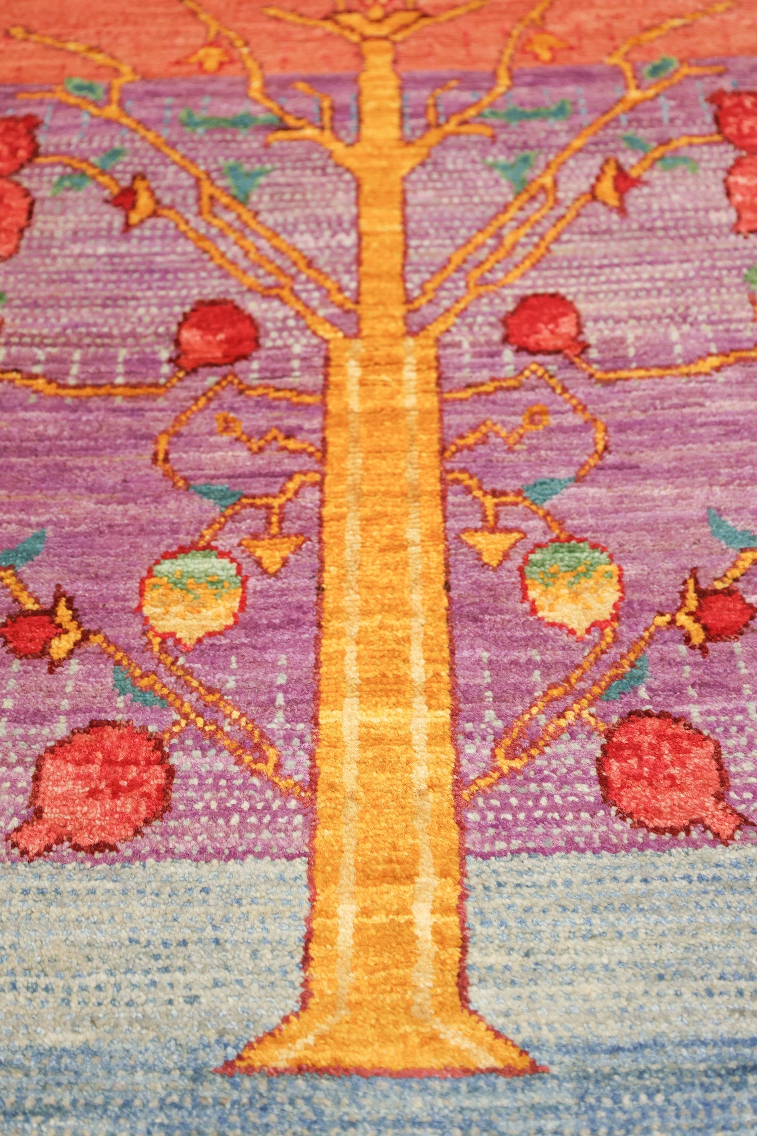 Tree Of Life Handwoven Tribal Rug, J76955