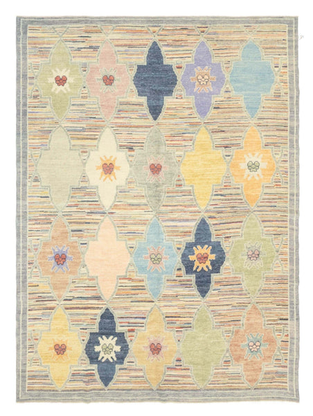 Trellis Oushak Handwoven Tribal Rug