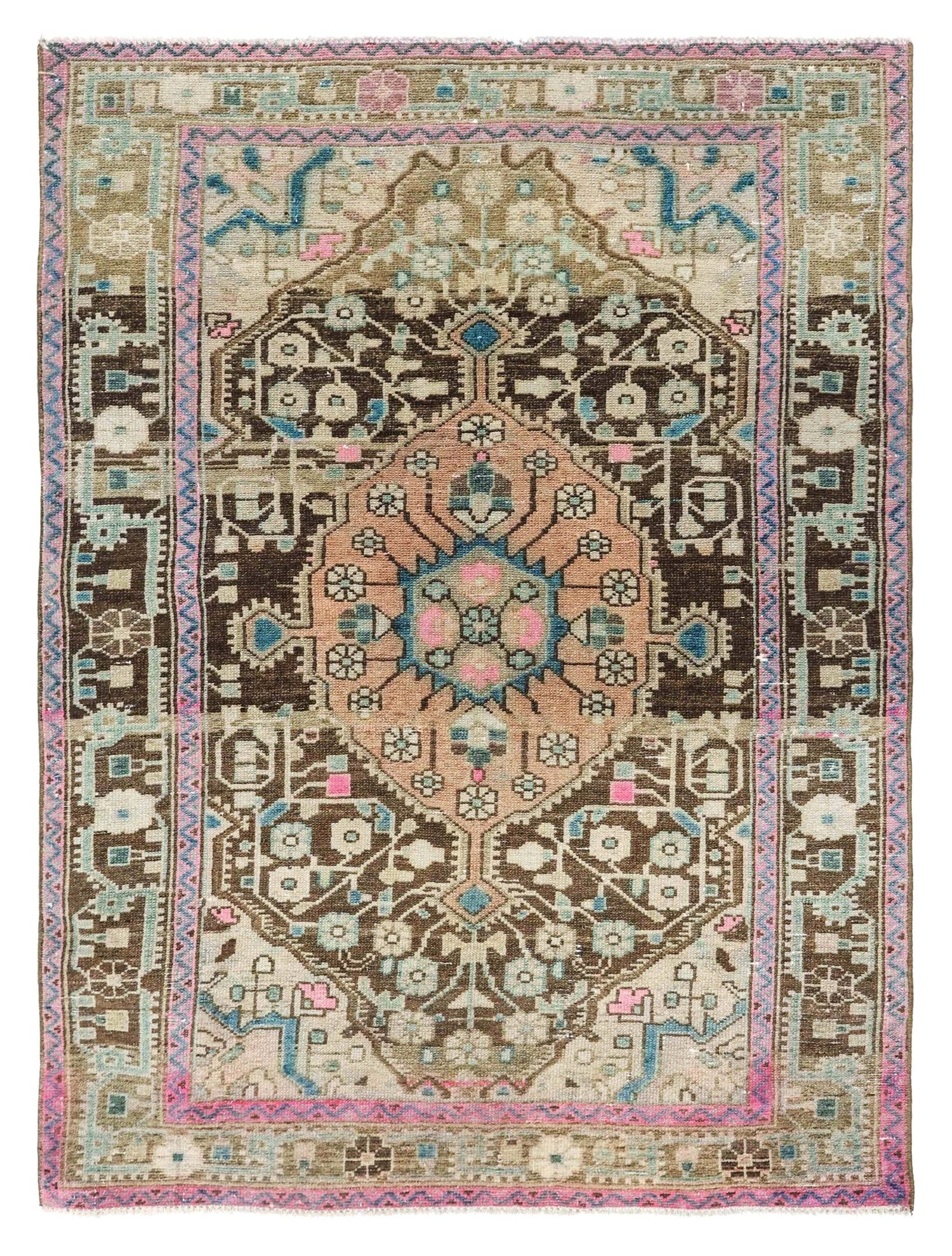 Vintage Tuisakhan Handwoven Tribal Rug