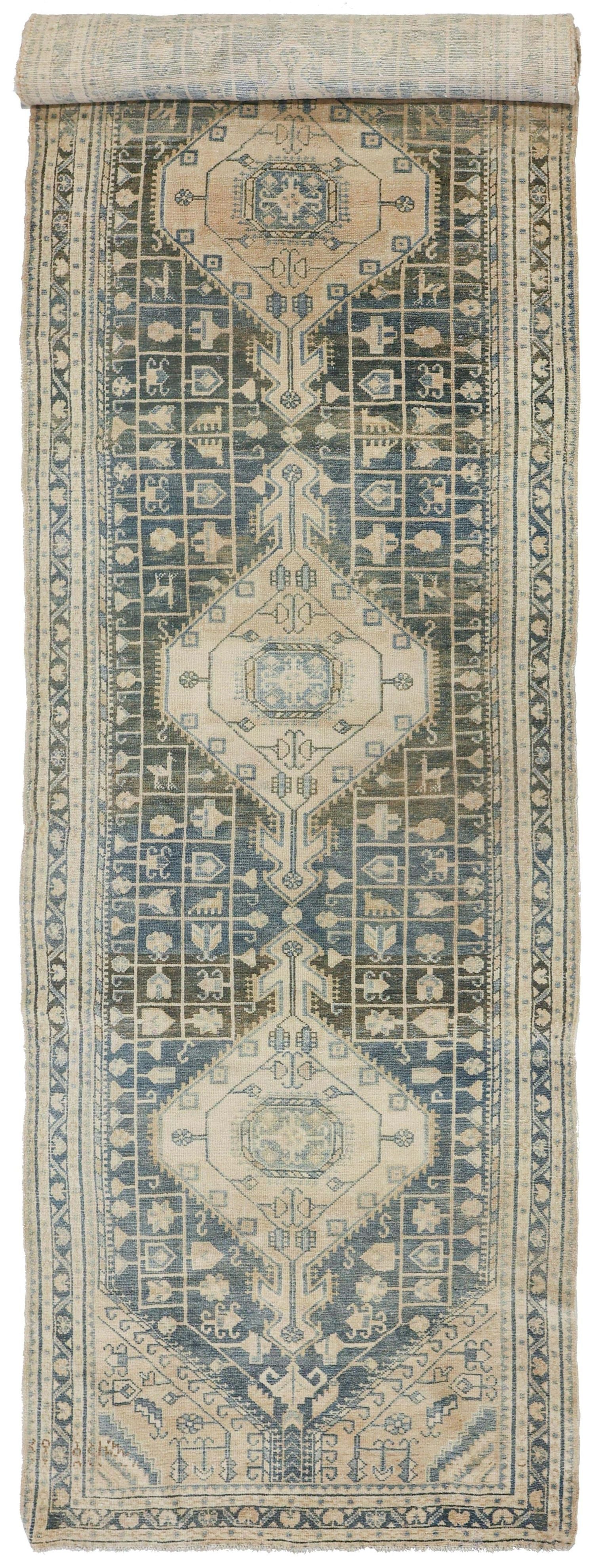 Vintage Tuisekhaan Handwoven Tribal Rug