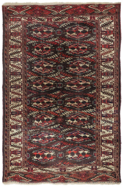 Antique Turkmen Handwoven Tribal Rug