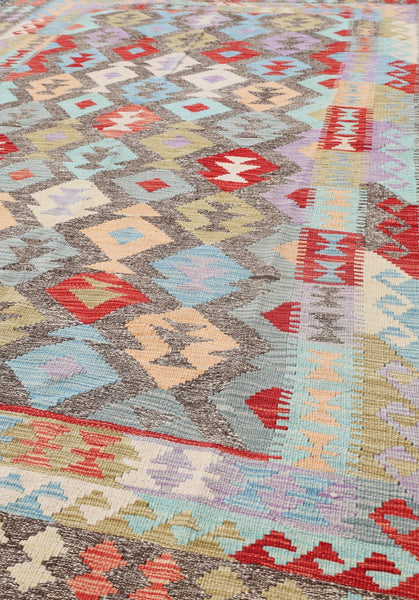 Uzbek Kilim Handwoven Tribal Rug, J72873