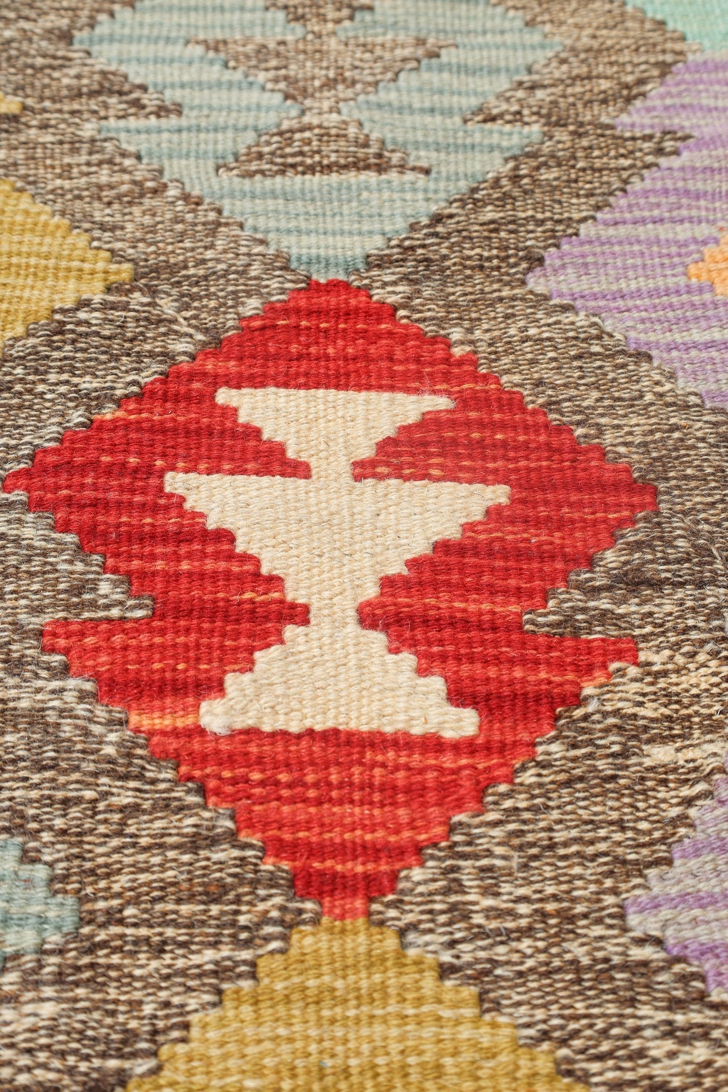 Uzbek Kilim Handwoven Tribal Rug, J72873