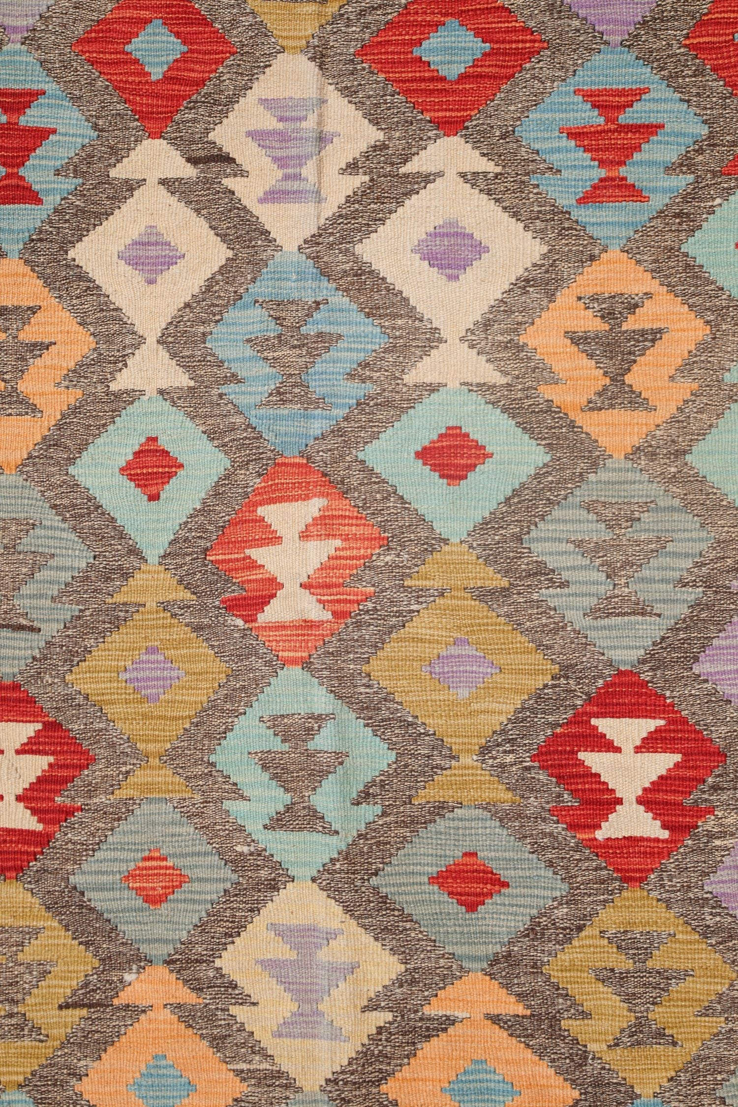 Uzbek Kilim Handwoven Tribal Rug, J72873