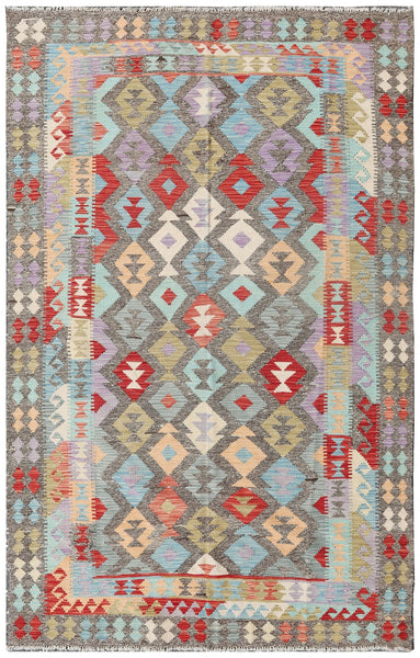 Uzbek Kilim Handwoven Tribal Rug