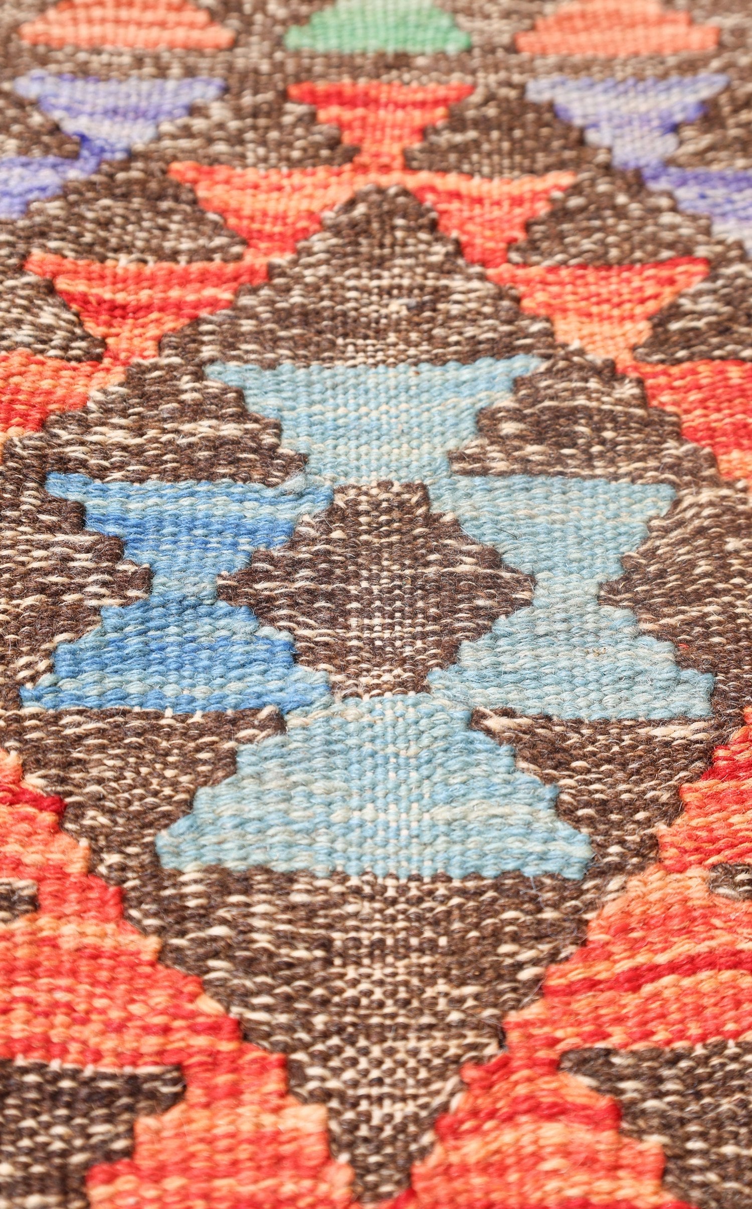 Uzbek Kilim Handwoven Tribal Rug, J72875