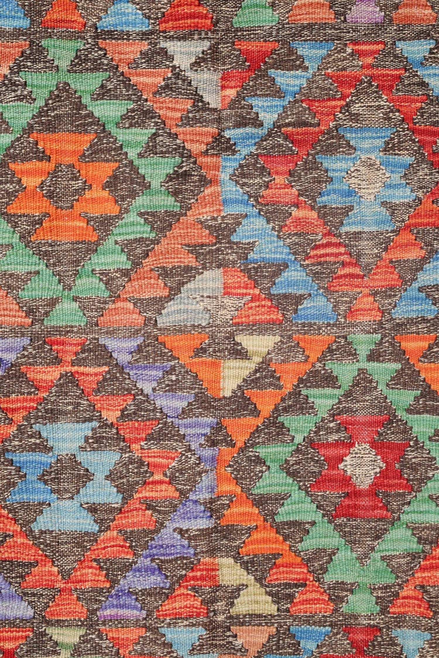 Uzbek Kilim Handwoven Tribal Rug, J72875