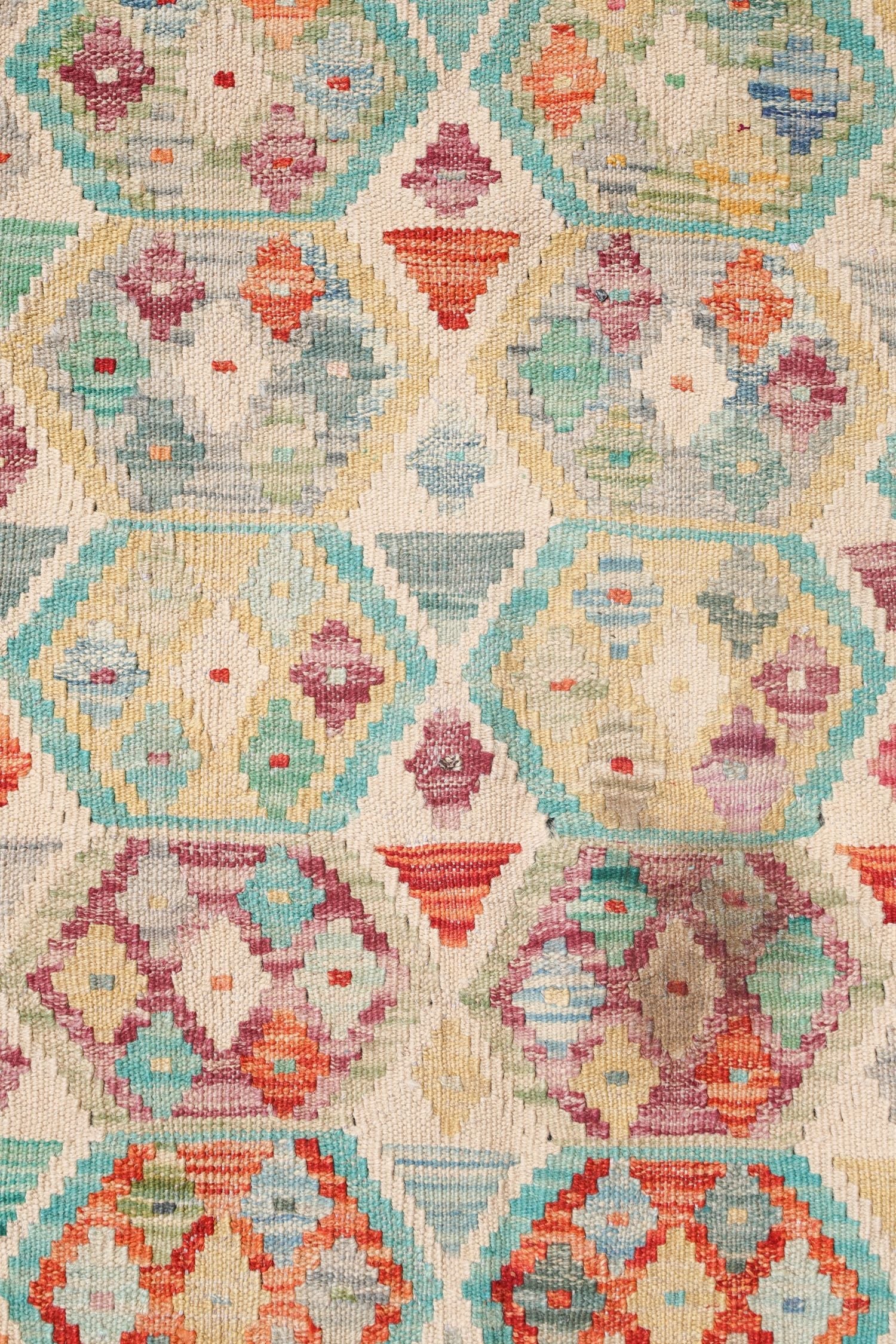 Uzbek Kilim Handwoven Tribal Rug, J72877