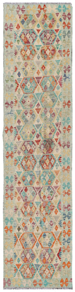 Uzbek Kilim Handwoven Tribal Rug