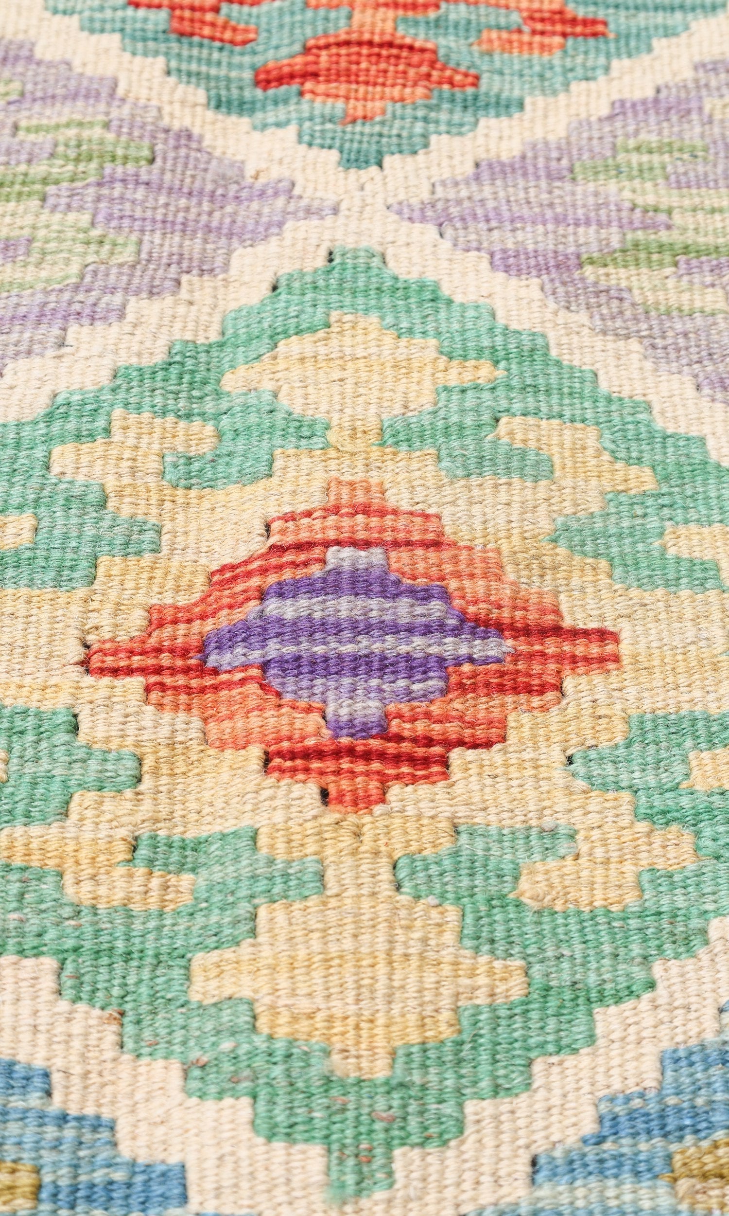 Uzbek Kilim Handwoven Tribal Rug, J72878