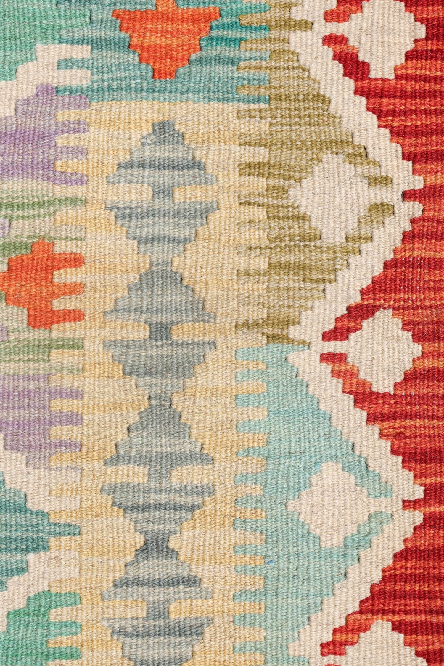 Uzbek Kilim Handwoven Tribal Rug, J72878