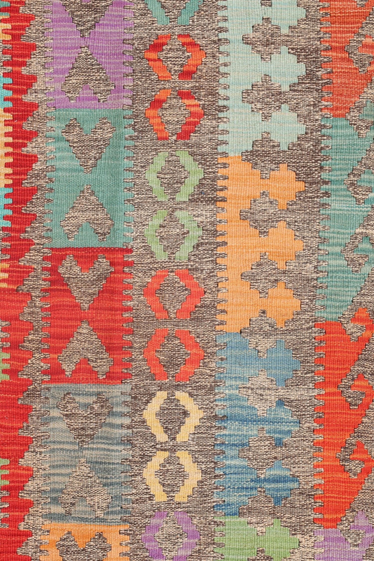 Uzbek Kilim Handwoven Tribal Rug, J72879