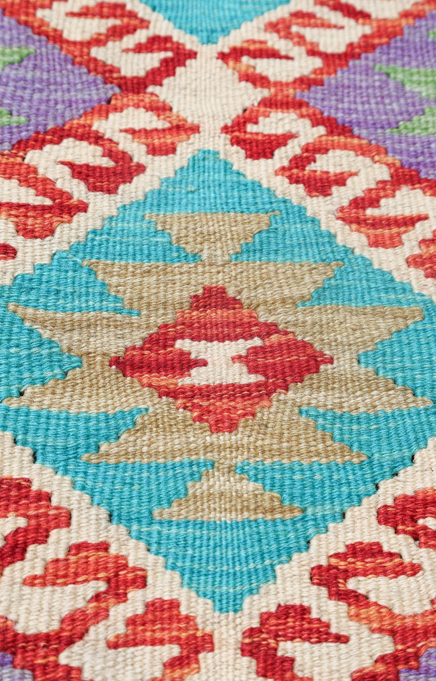 Uzbek Kilim Handwoven Tribal Rug, J72880