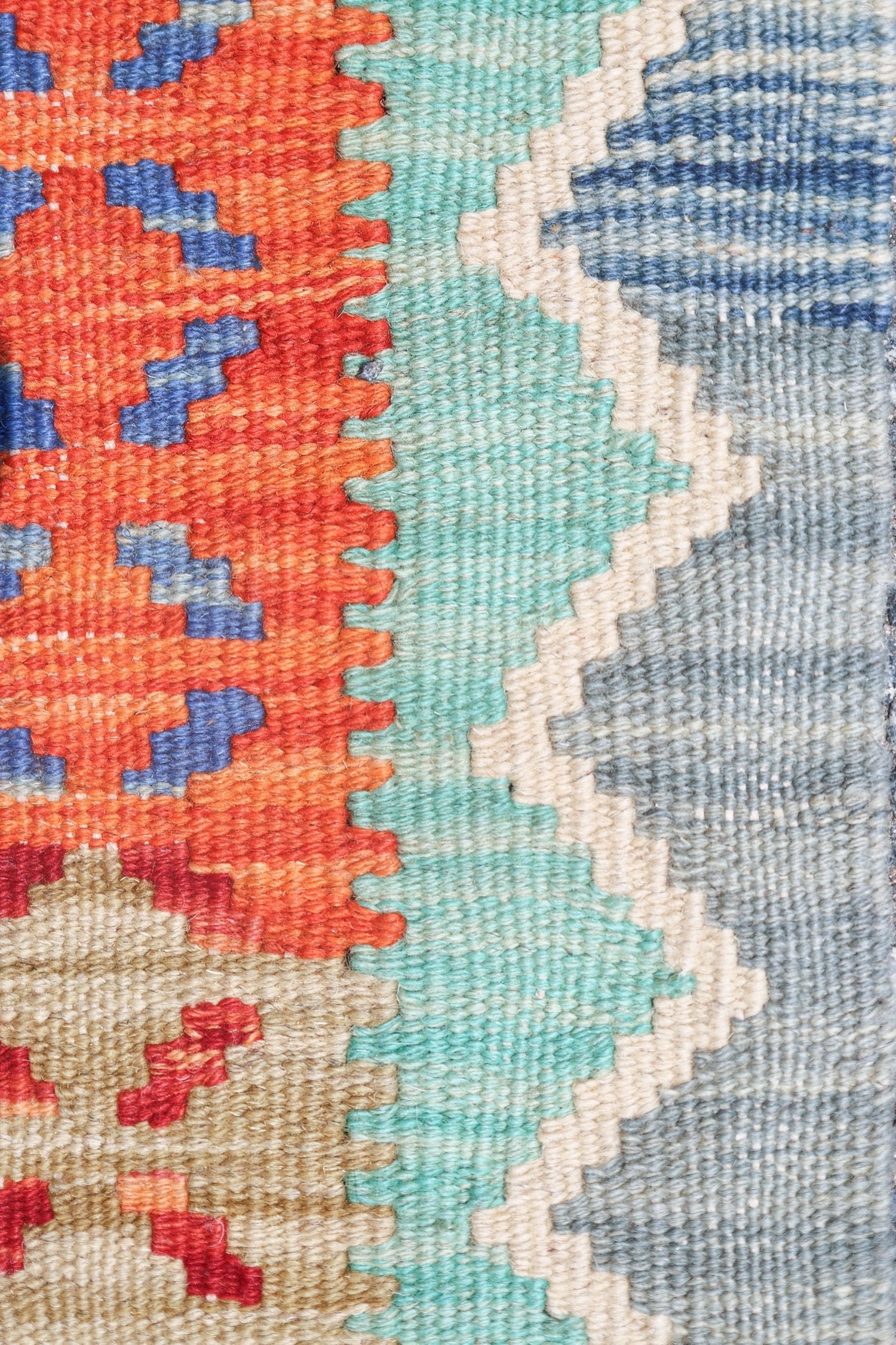 Uzbek Kilim Handwoven Tribal Rug, J72880