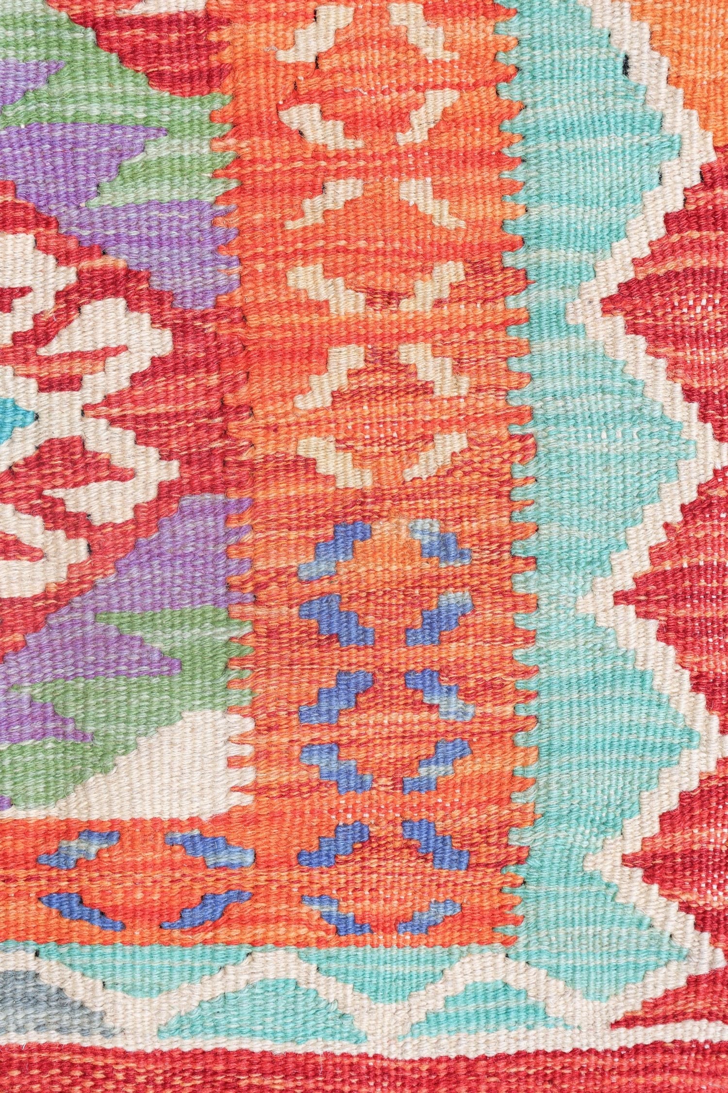 Uzbek Kilim Handwoven Tribal Rug, J72880